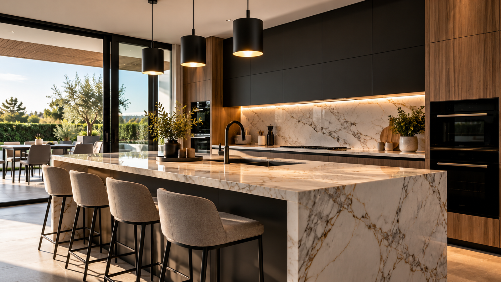 Reforma de cocina moderna en Albacete realizada por Proyectos MMR